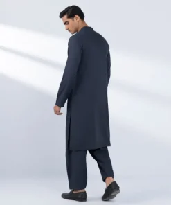 Online Sapphire Viscose Blended Suit - Regular Fit Navy