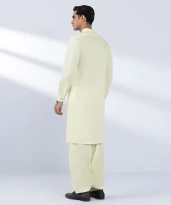 Sale Sapphire Viscose Blended Suit - Slim Fit Cream
