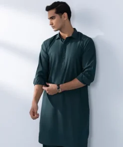 Sale Sapphire Viscose Blended Suit - Slim Fit Green
