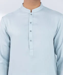 Clearance Sapphire Viscose Blended Suit - Slim Fit Sky Blue