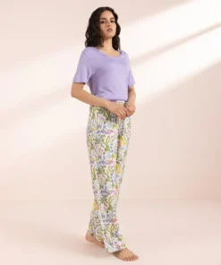 Clearance Sapphire V-Neck T-Shirt Lilac