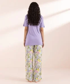 Clearance Sapphire V-Neck T-Shirt Lilac