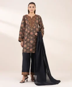 Online Sapphire Voile Dupatta Black