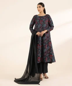 Fashion Sapphire Voile Dupatta Black