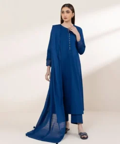 Clearance Sapphire Voile Dupatta Blue