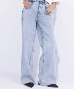 Sale Sapphire Wide Leg Jeans Bleach Wash