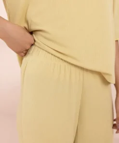 Outlet Sapphire Rib PJ Set Yellow